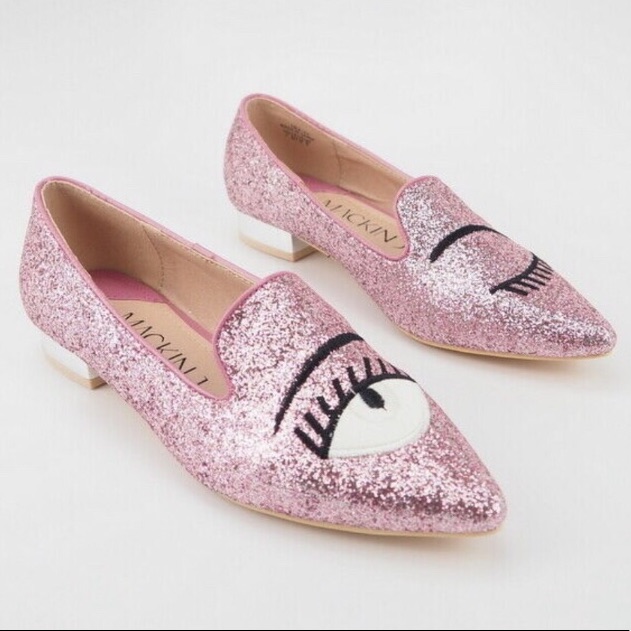 Sparkle Eye Glitter FlatsPinkBrand New90